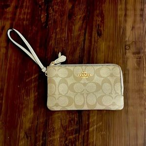 Coach Signature Double Zip Wallet